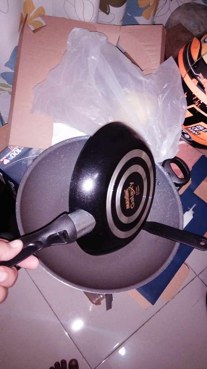 Wajan Teflon Galaxy 30 Cm Wok 22 Cm Fry Pan Maxim Gal2set