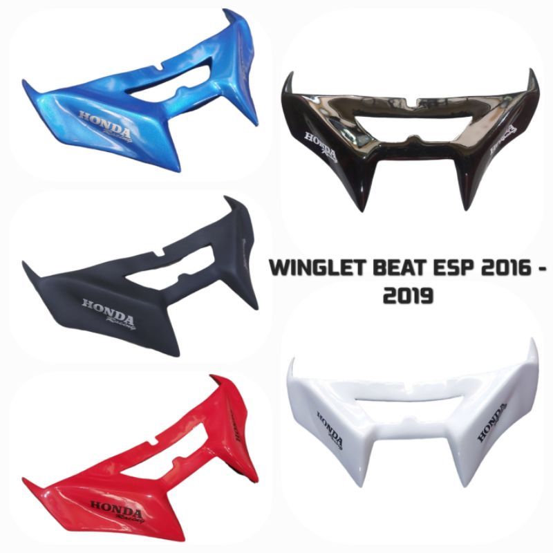 WINGLET MOTOR BEAT FI ESP, BEAT STREET 2016-2019 BAHAN FIBERGLASS