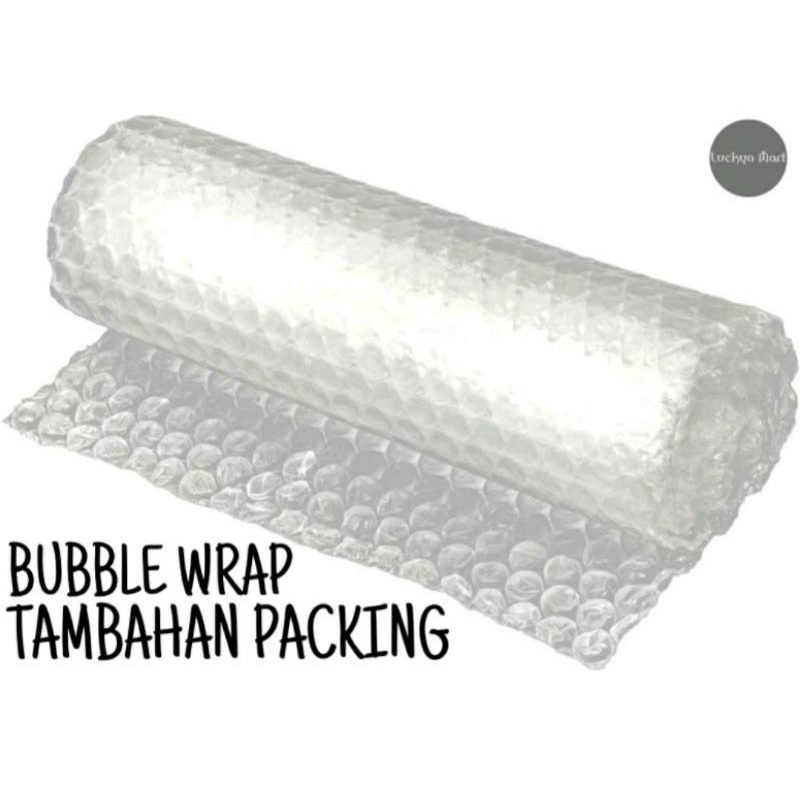 

Bubblewrap untuk packing tambahan untuk paket kecil, sedang dan besar
