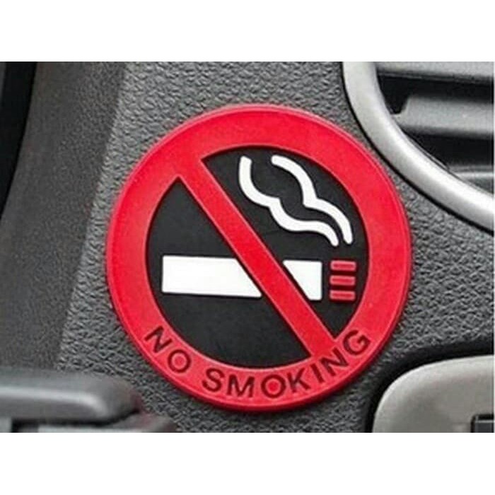 Stiker Peringatan no smoking dilarang merokok Sticker gambar Tempel Perekat