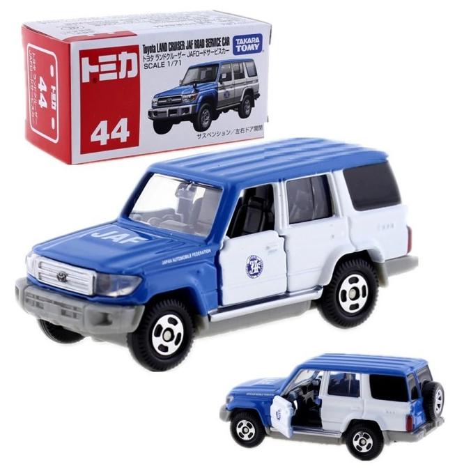 Tomica 44 Toyota Land Cruiser JAF Road Service Car Takara Tomy Mobil