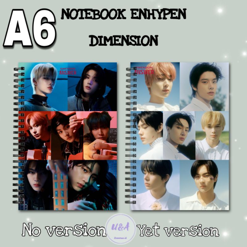 

[COD] NOTEBOOK A6 ENHYPEN DIMENSION: ANSWER Jay Sunghoon Jake Murah