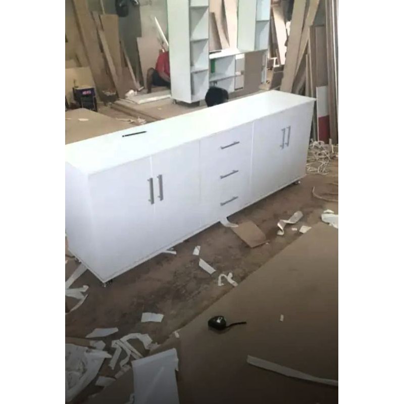 MEJA TV MINIMALIS LEMARI TV BUPET TV PANJANG 2METER [JABODETABEK]
