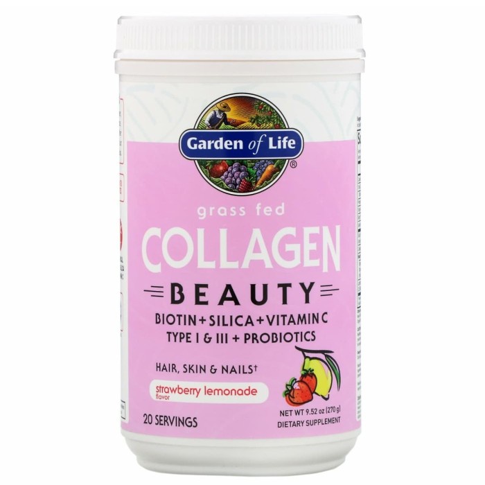 Garden of Life Grass Fed Collagen Beauty Strawberry Lemonade 270 gr