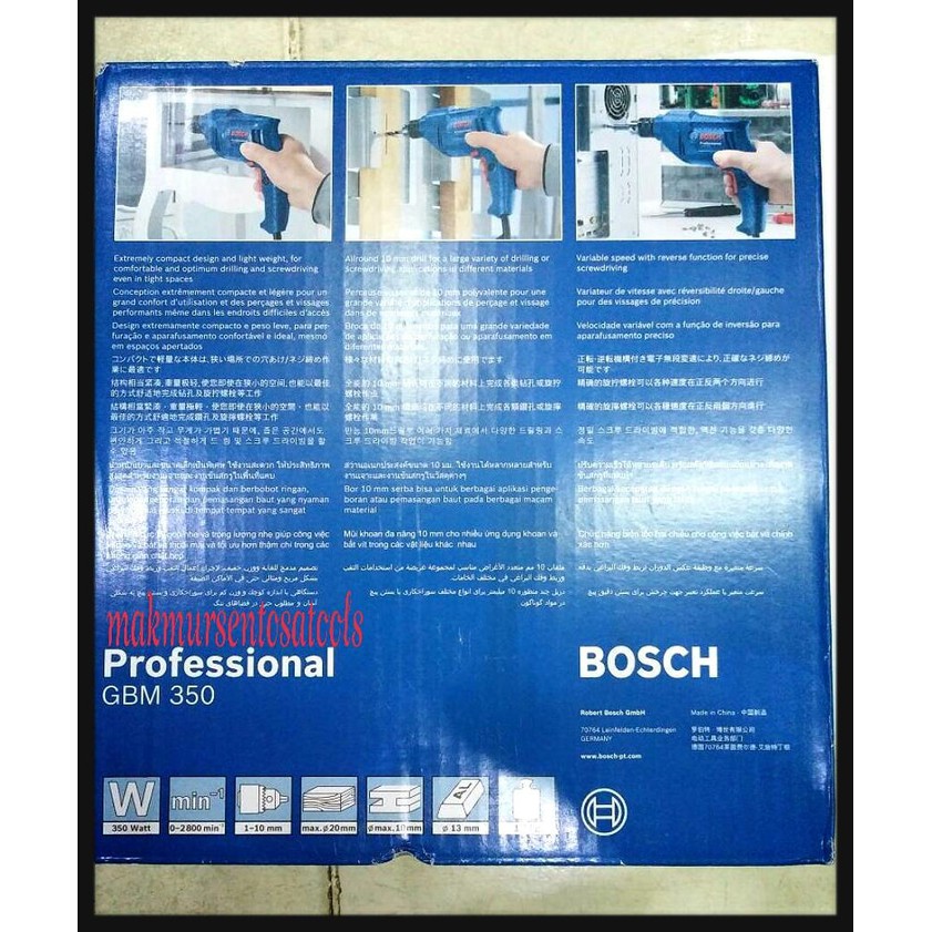 ORIGINAL - MESIN BOR/PROFESSIONAL GBM 350 BOSCH ORI