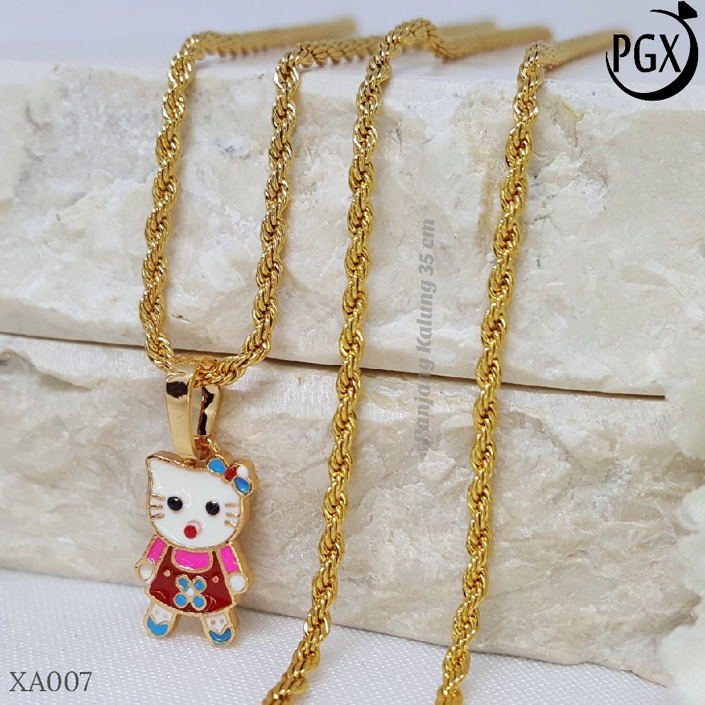 PGX Kalung Anak Perempuan Xuping Lapis Emas Aksesoris Fashion Perhiasan Premium - XA007