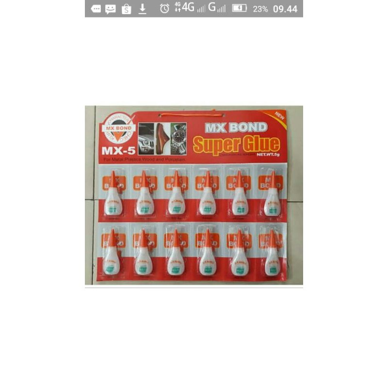 

SUPERR GLUE kemasan botol 5gr MX BOND/HANDSOME