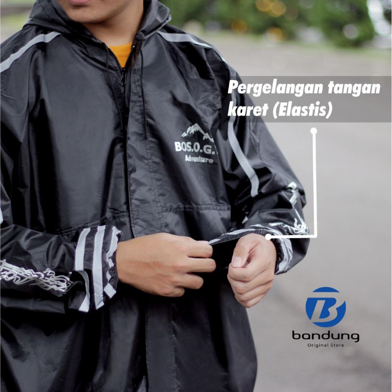 PROMO MUSIM HUJAN | Jas Hujan Pria Wanita Motif Terbaru Hitam Tebal Adem Lentur Tidak Tembus Bahan Parasit Parasut Biwey Premium Setelan Baju Celana | Mantel Anti Air Waterproof | Jas Hujan Tahan Air Ukuran XL XXL Jumbo Big Size Besar