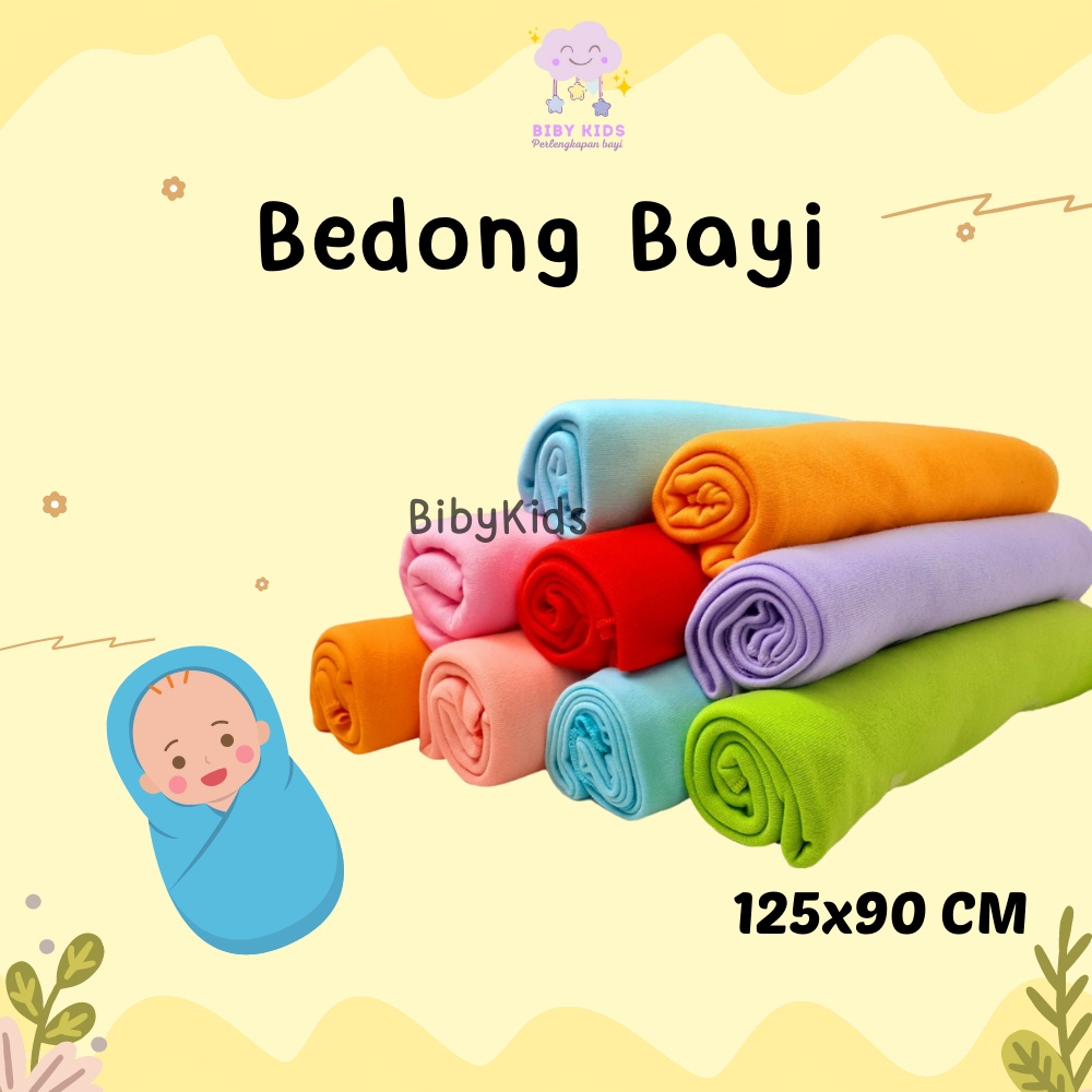 JUMBO Bedong Bayi Pelangi Murah Gedong Baby Baru Lahir Perlengkapan Newborn Lilit Kain