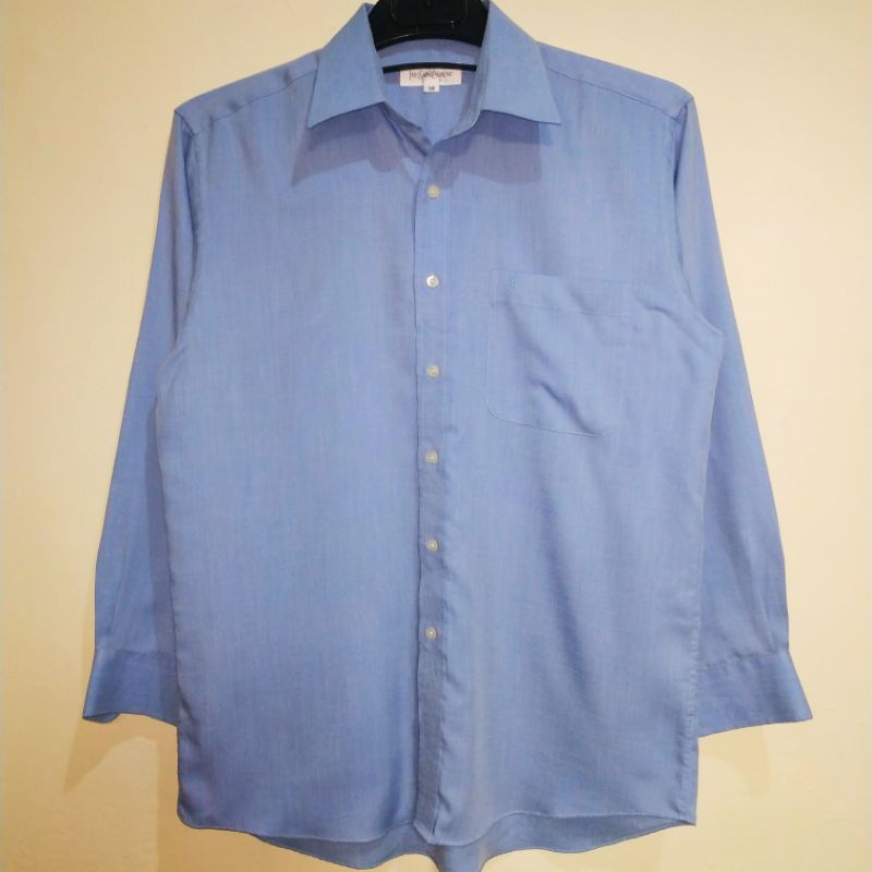Kemeja Yves Saint Laurent Biru L
