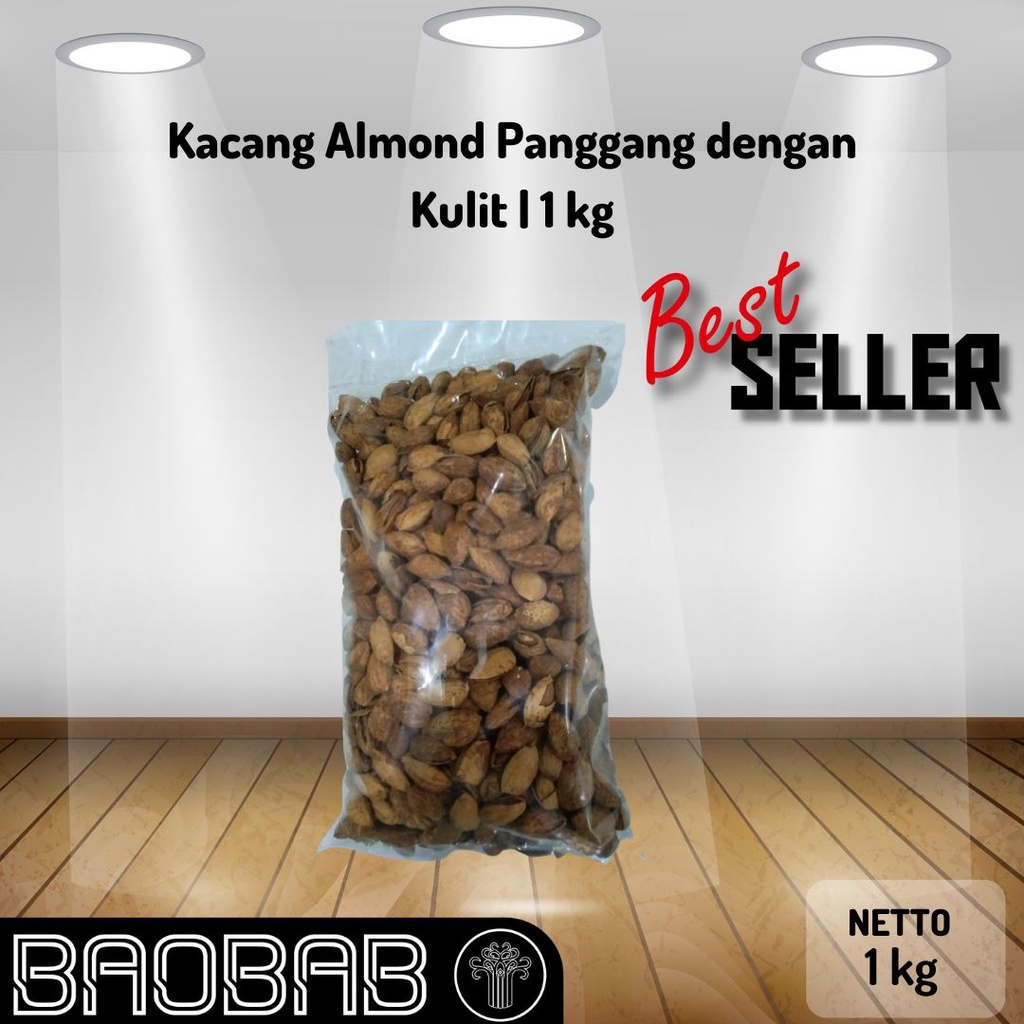 

Kacang Almond Panggang dengan Kulit | 1 kg