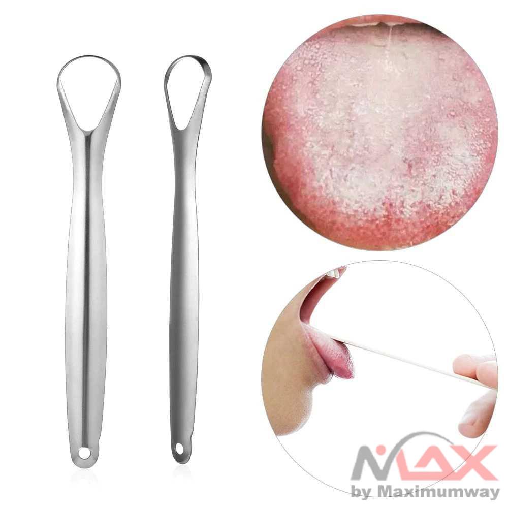 FourSoft Sikat Lidah Tongue Oral Scraper Cleaner - LSO134 Warna Silver