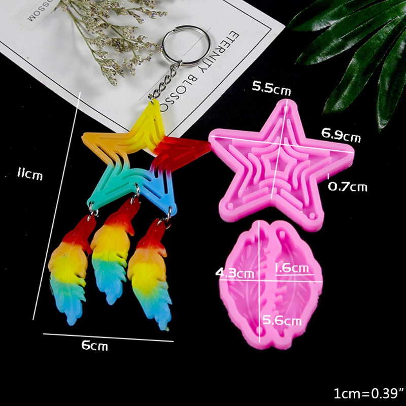 Siy 1 Set Cetakan Resin Epoksi Bentuk Dream Catcher Bahan Silikon Untuk Kerajinan Tangan Diy