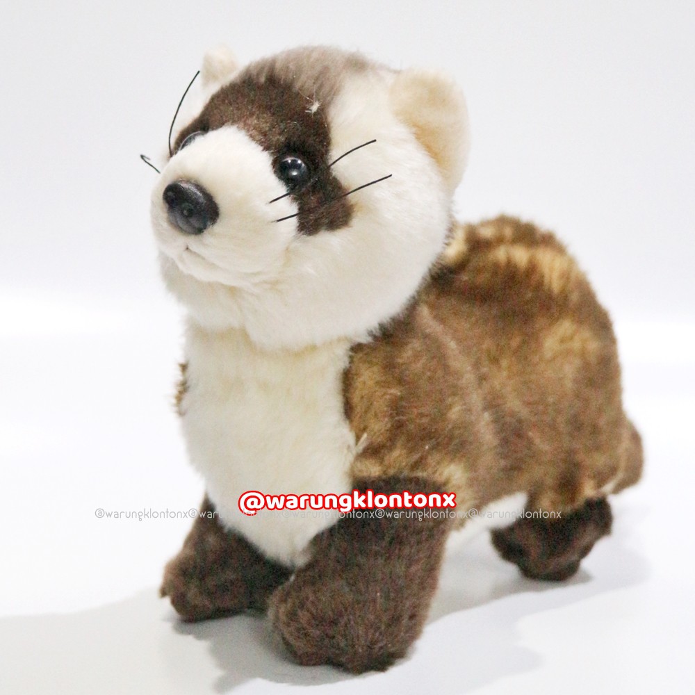 Boneka Binatang Musang Ferret Plush Stuffed Kualitas Export