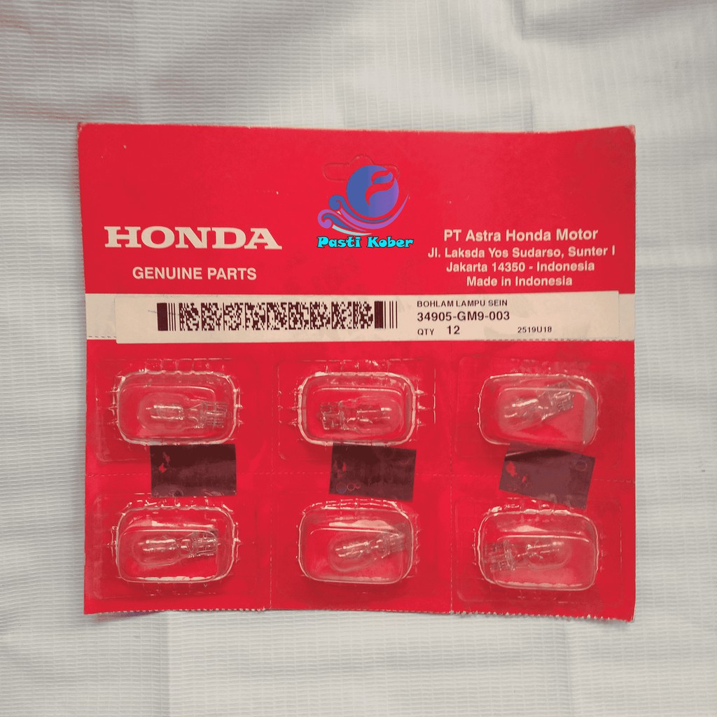 Bohlam Lampu / Dop Riting / Sein / Sen AHM Honda Supra / Vario / Beat