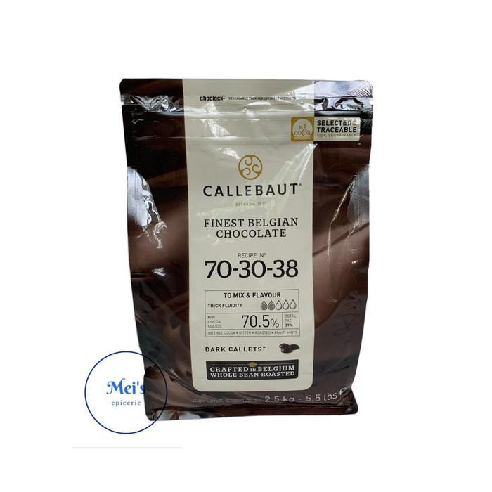 CALLEBAUT Dark Noir Chocolate Couverture 70,5% 500g BERKUALITAS