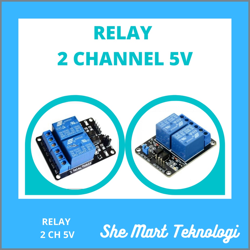 Relay Arduino 2 Channel 5V output 250VAC 30VDC 10A Optocupler