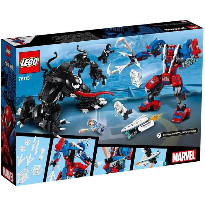 Jual  Lego SuperHeroes 76115 Spider Mech vs  Venom