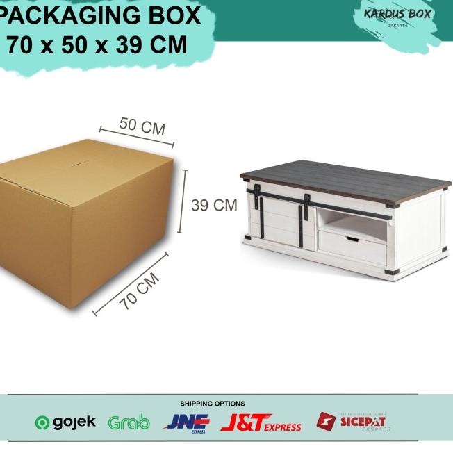 

♠ KARDUS - KARTON - BOX POLOS - BOX JUMBO UKURAN 70 X 50 X 39 CM ✹