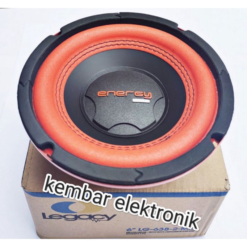 Speaker subwoofer 6 Inch legacy LG-638-2 dobel coil / Spiker Legaci Legasy legasi