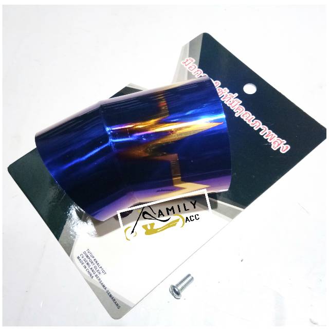 Corong Knalpot Two Tone - Blue X - DJ Matic Universal Asli Bakaran Thailook