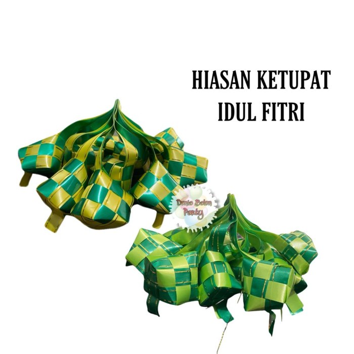 Hiasan Idul Fitri Ketupat / Hiasan Parcel Lebaran Ketupat 7cm