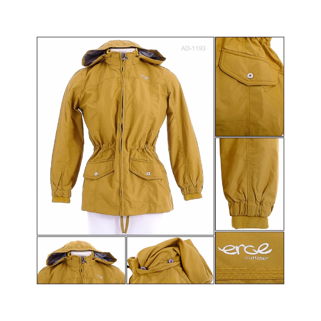 [070001193] Jaket Parasit Parka Cewek Kuning Erce 2XL-4XL