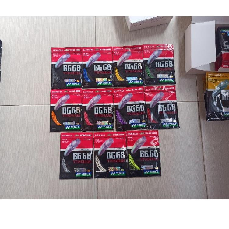 QAV Senar Raket Badminton Yonex BG 68 BG68 Titanium Shopee 2020