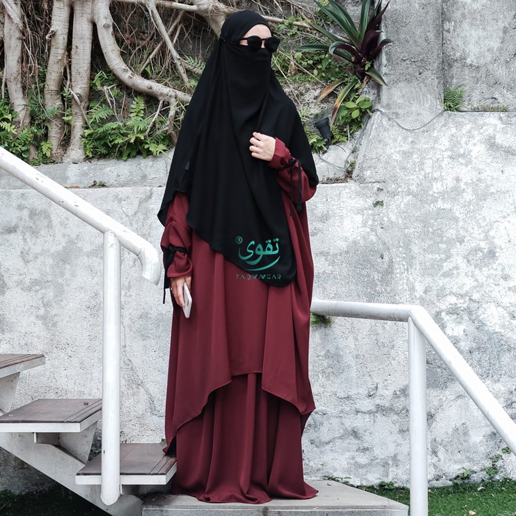 Set Kinara Taqwawear,gamis syari premium, tunik rok, savina soflexus