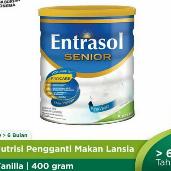 

[COD] entrasol senior vanilla 400gr [COD]