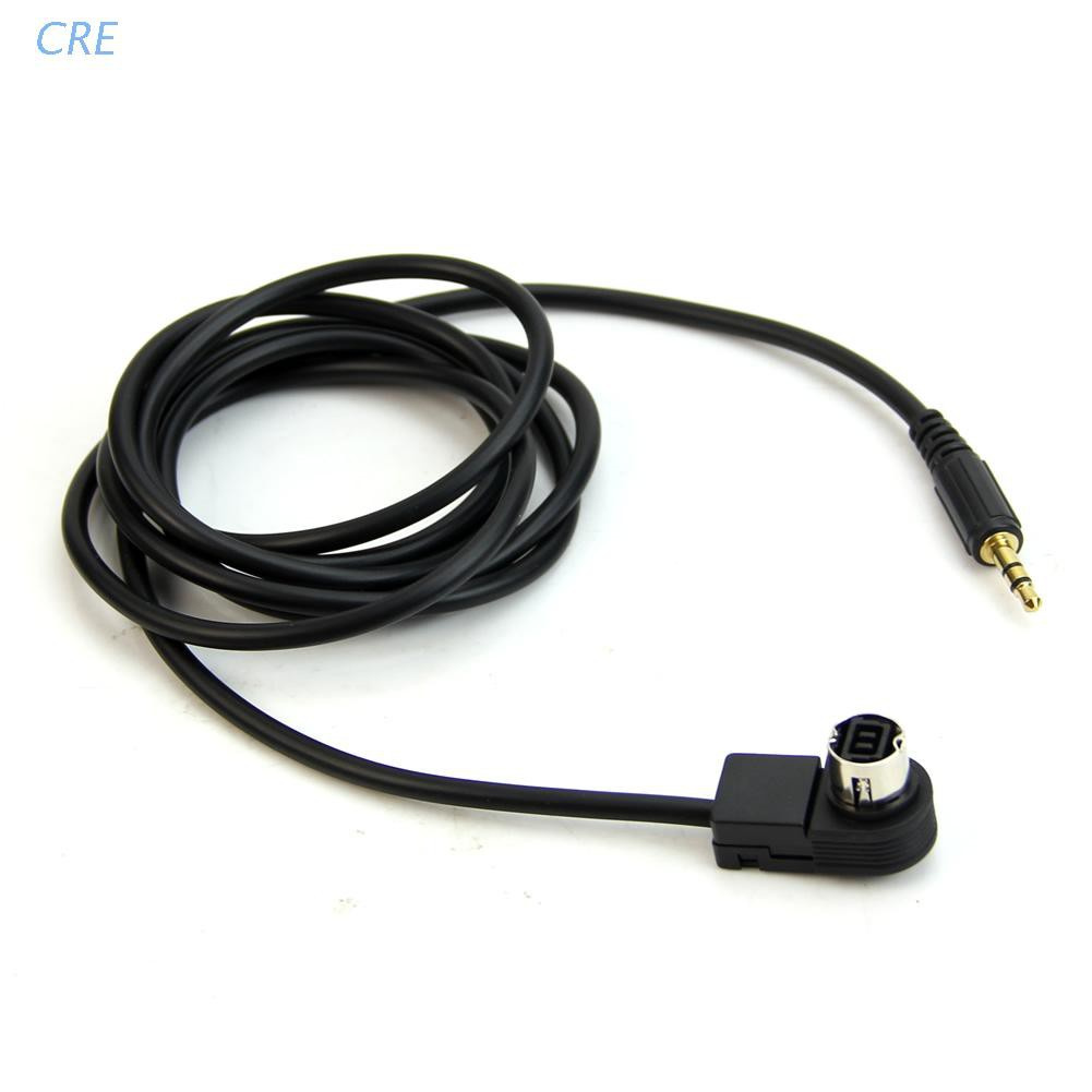 CRE  3.5mm Car Aux Input Cable Mini Plug Jack For ALPINE AI-NET iPhone MP3 Ornate New