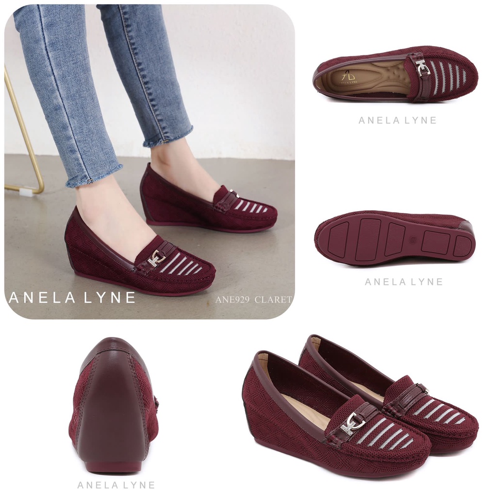 ANELA LYNE SALLIE SEPATU WEDGES ANE929 ORIGINAL