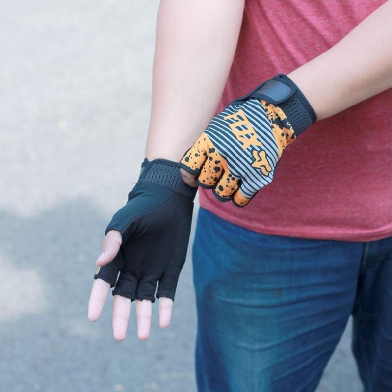 Sarung Tangan Sepeda Motor Gloves Half Finger Setengah Jari