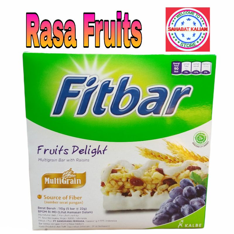 FITBAR FRUITS 20gr 1 BOX ISI 5 PCS