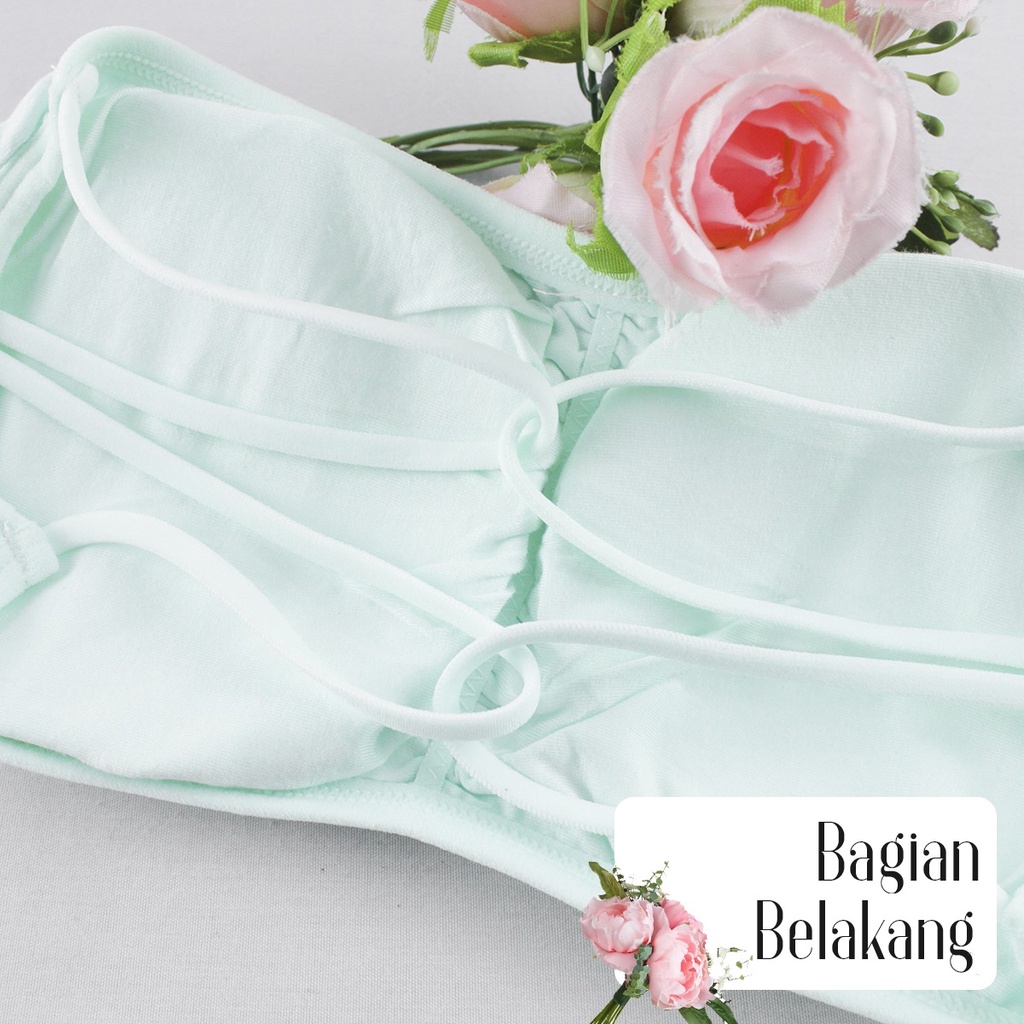 Bh Bra Kemben Import Sexy Bahan Katun Tanpa Kawat Busa Tipis Tanpa Tali