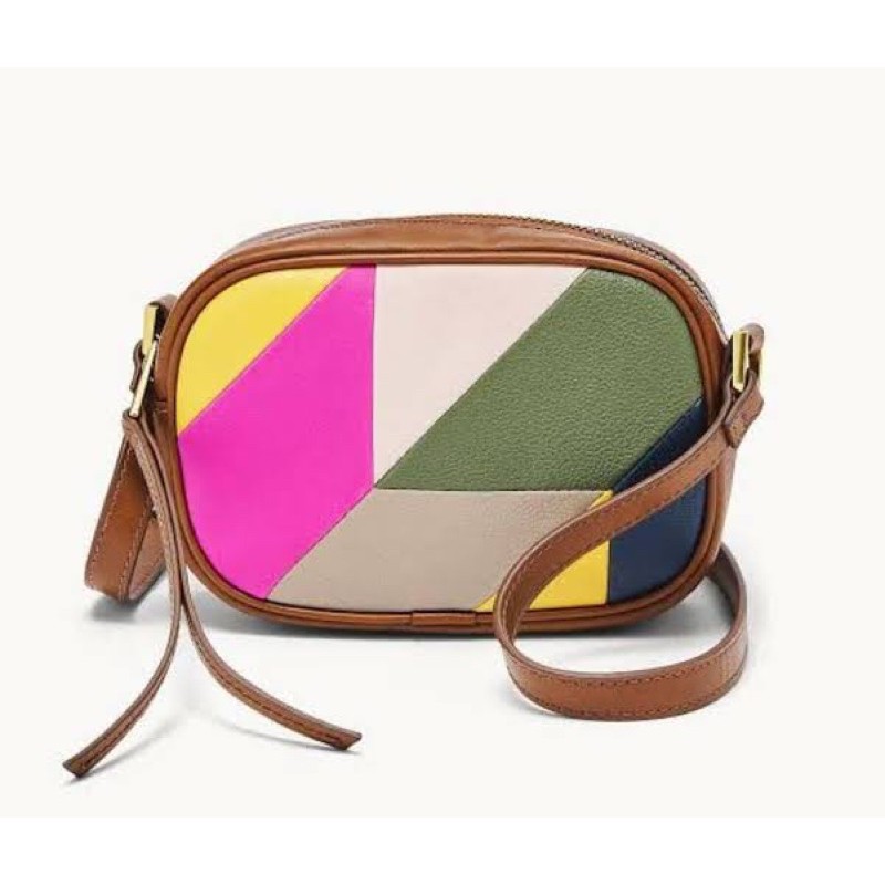 fossil camera bag patchwork