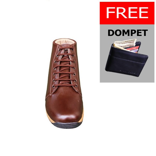 Sepatu S. van Decka D-WRT010K + Bonus Dompet