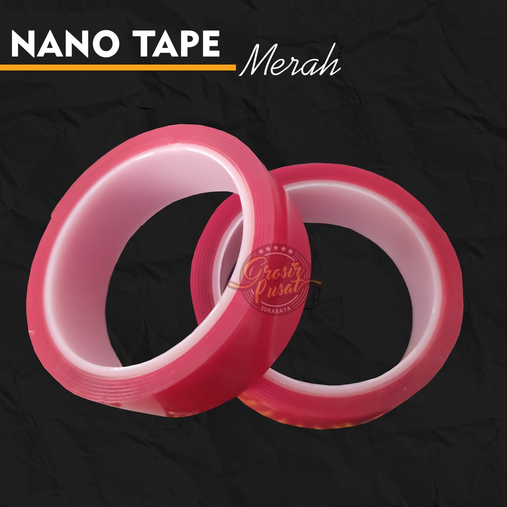 Isolasi Nano Tape 1 Mm Merah 3 Cm X 2M