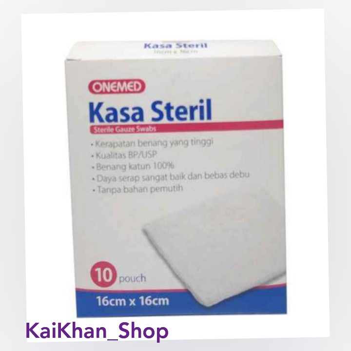 ONEMED Kasa Steril [ 16 x 16cm / 1 box 10pouch ]