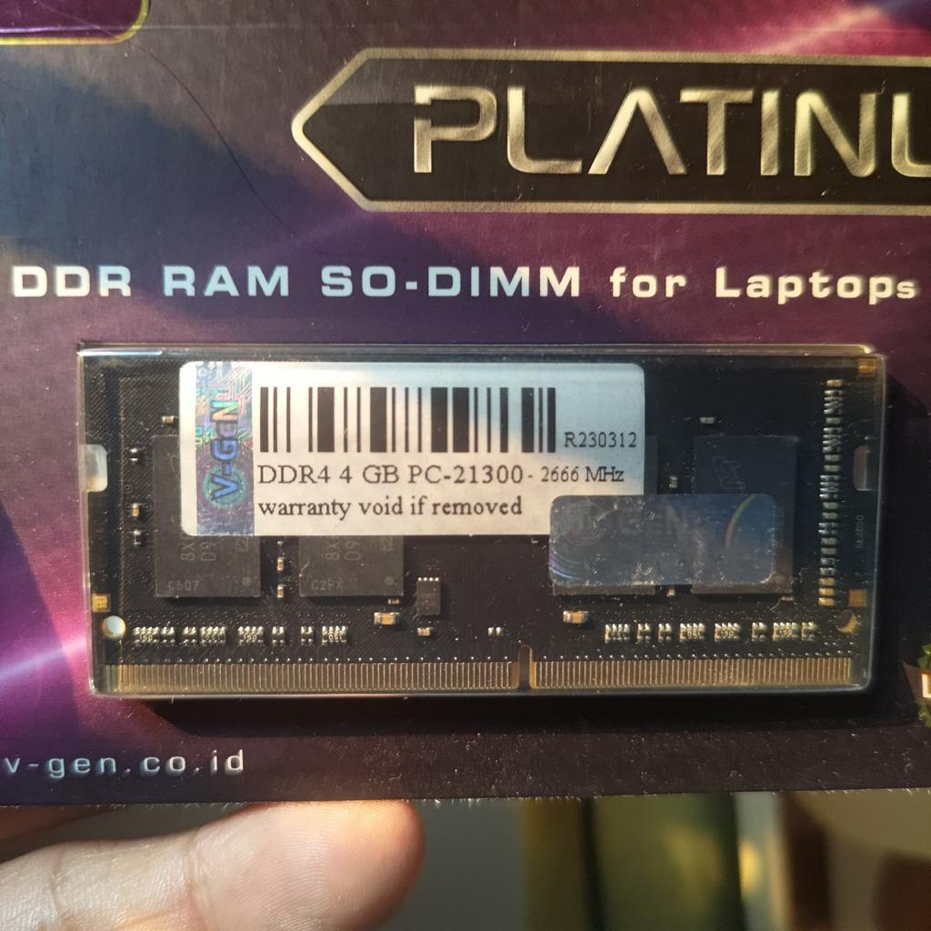 SoDimm Vgen V-gen Platinum 4GB DDR4 2666 PC-21300 resmi