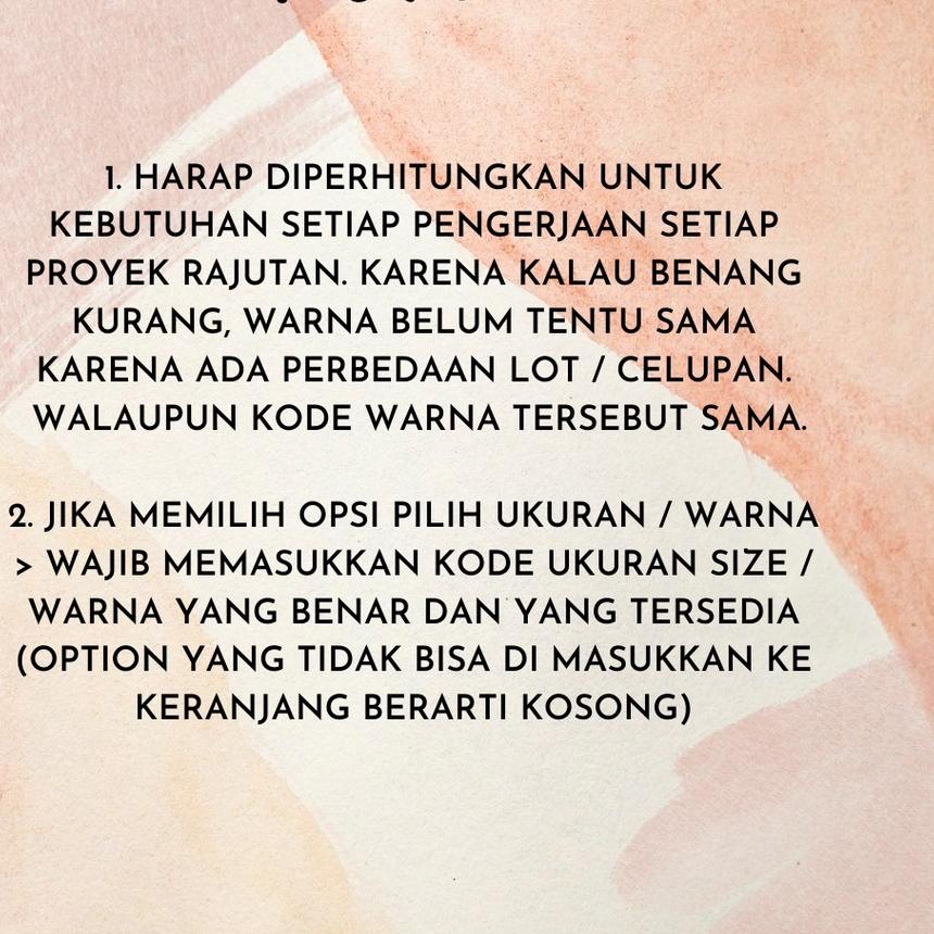 ➸ KATALOG - Benang Rajut Katun Panda / Cotton Yarn 1 ♕