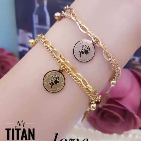 TiTanium gelang koin y628