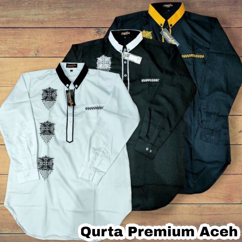 Baju Koko Bordir Aceh Asli