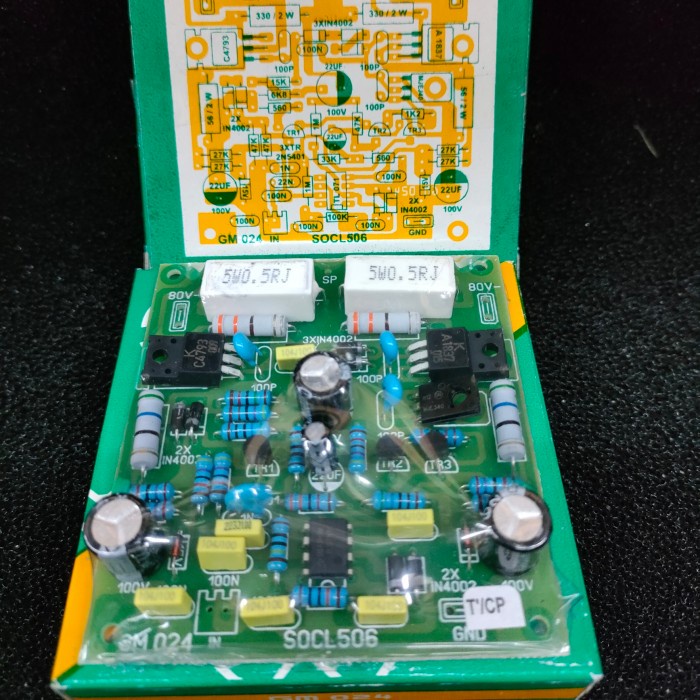 Kit Driver Super OCL GM 506 PCB Fiber Mono Power Mono Ampli 506 GM