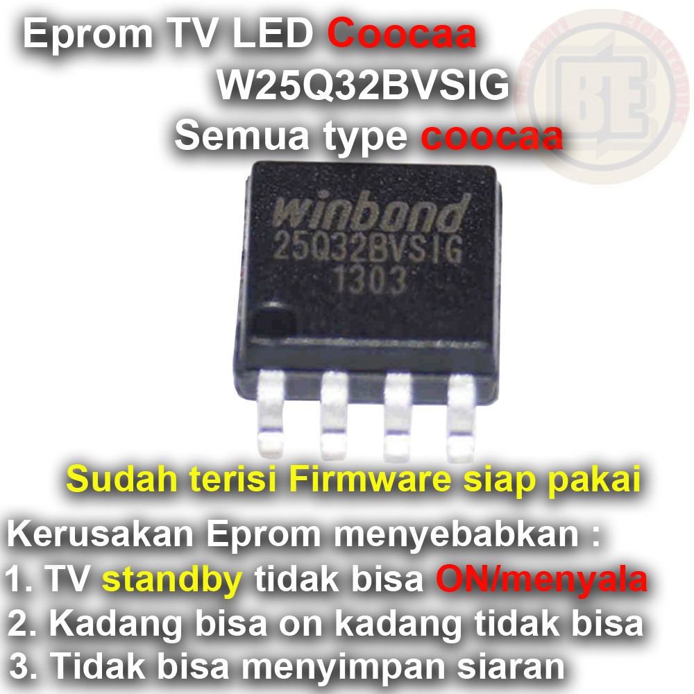 Ic Eprom tv LED Coocaa W25Q32BVSIG