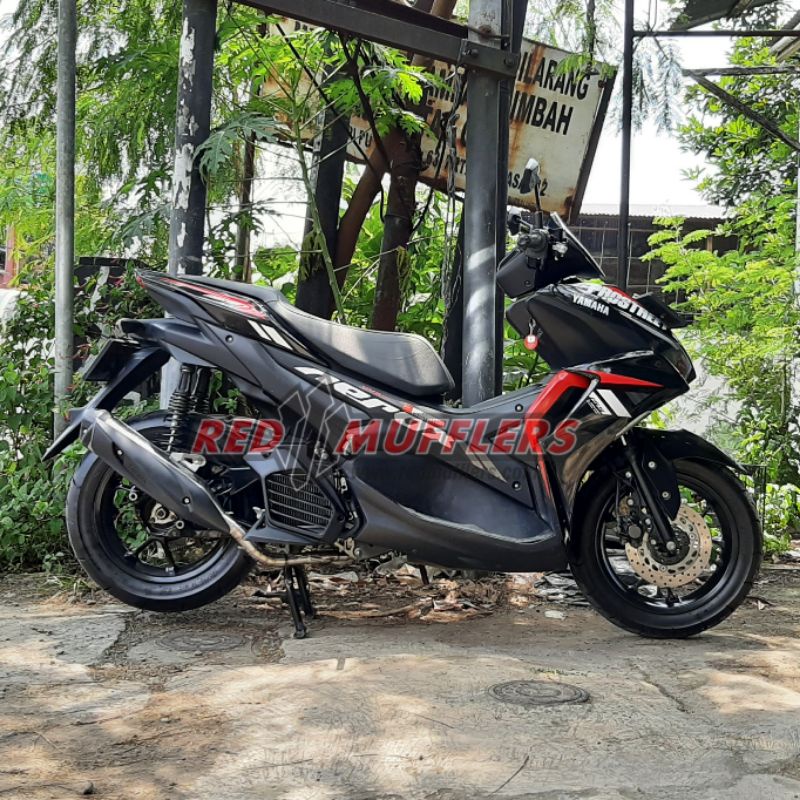knalpot yamaha all new aerox 155 connected standart racing