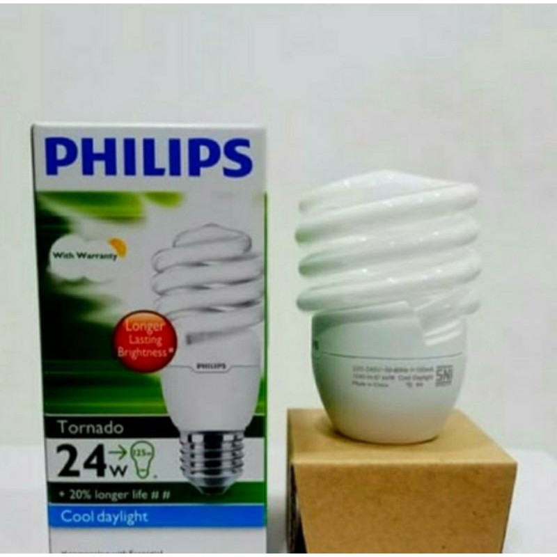 Philips Tornado 24 Watt / Bohlam Spiral Helix 24W Philips