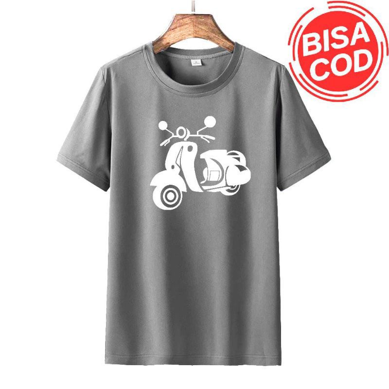 Kaos Oblong Pria VESPA Kaos Distro Pria/wanita Cotton Combed Atasan Cowok Baju Oblong Pria