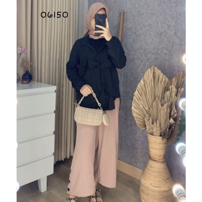 Baju Kemeja Wanita Import I Baju Atasan Kemeja Wanita I Kemeja Blouse Putih I Kemeja Blus Wanita I