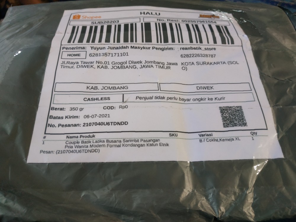 Couple Batik Latika Busana Sarimbit Pasangan Pria Wanita Modern Formal Kondangan Katun Etnik